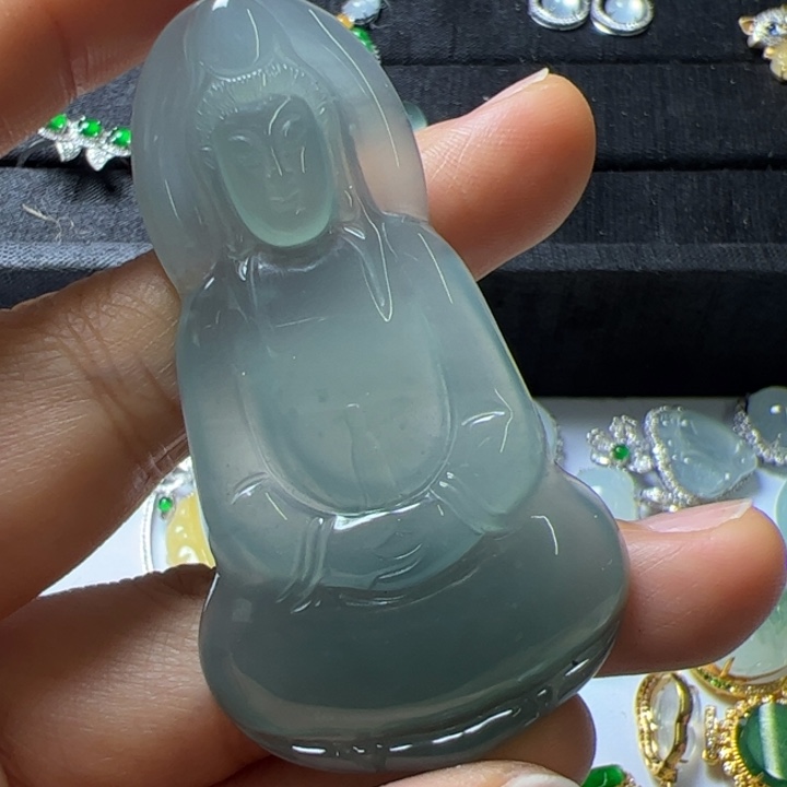 翡翠吊坠(不含链)未镶嵌翡翠吊坠项链