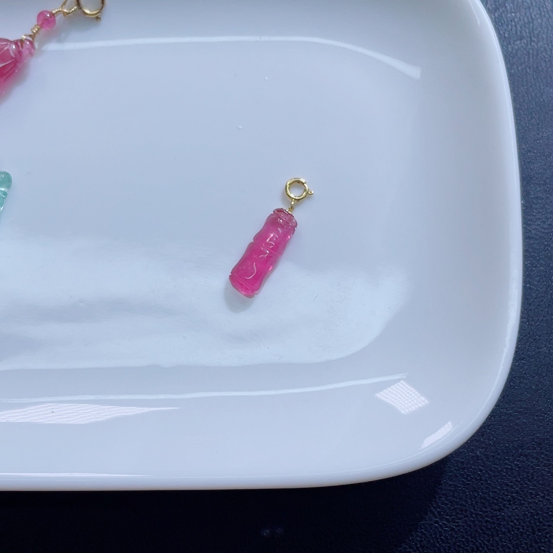 颈饰未镶嵌碧玺碧玺吊坠