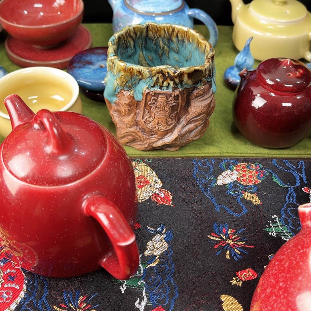 宋五大名窑钧瓷茶具醉****?