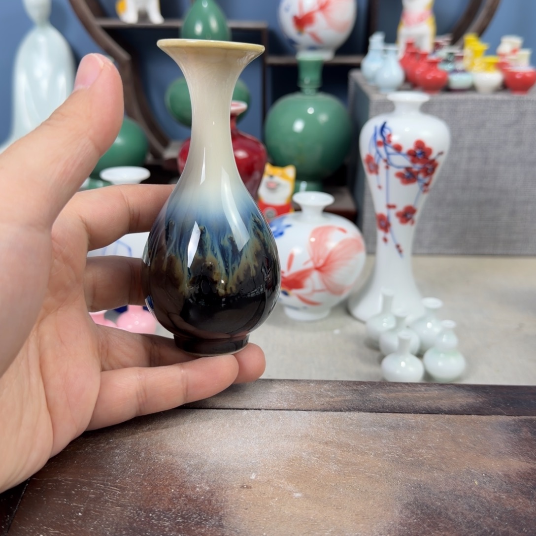 陶瓷手工小花器摆件