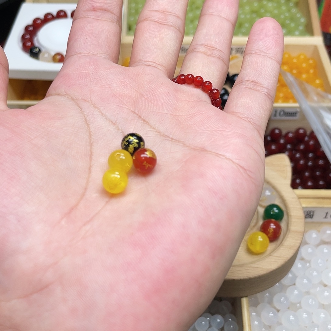 玛瑙/玉髓合金珠子