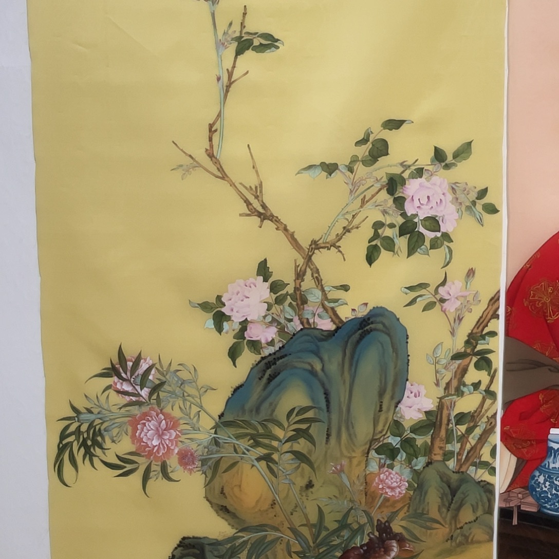 用***8国画工笔花鸟画作品欣赏