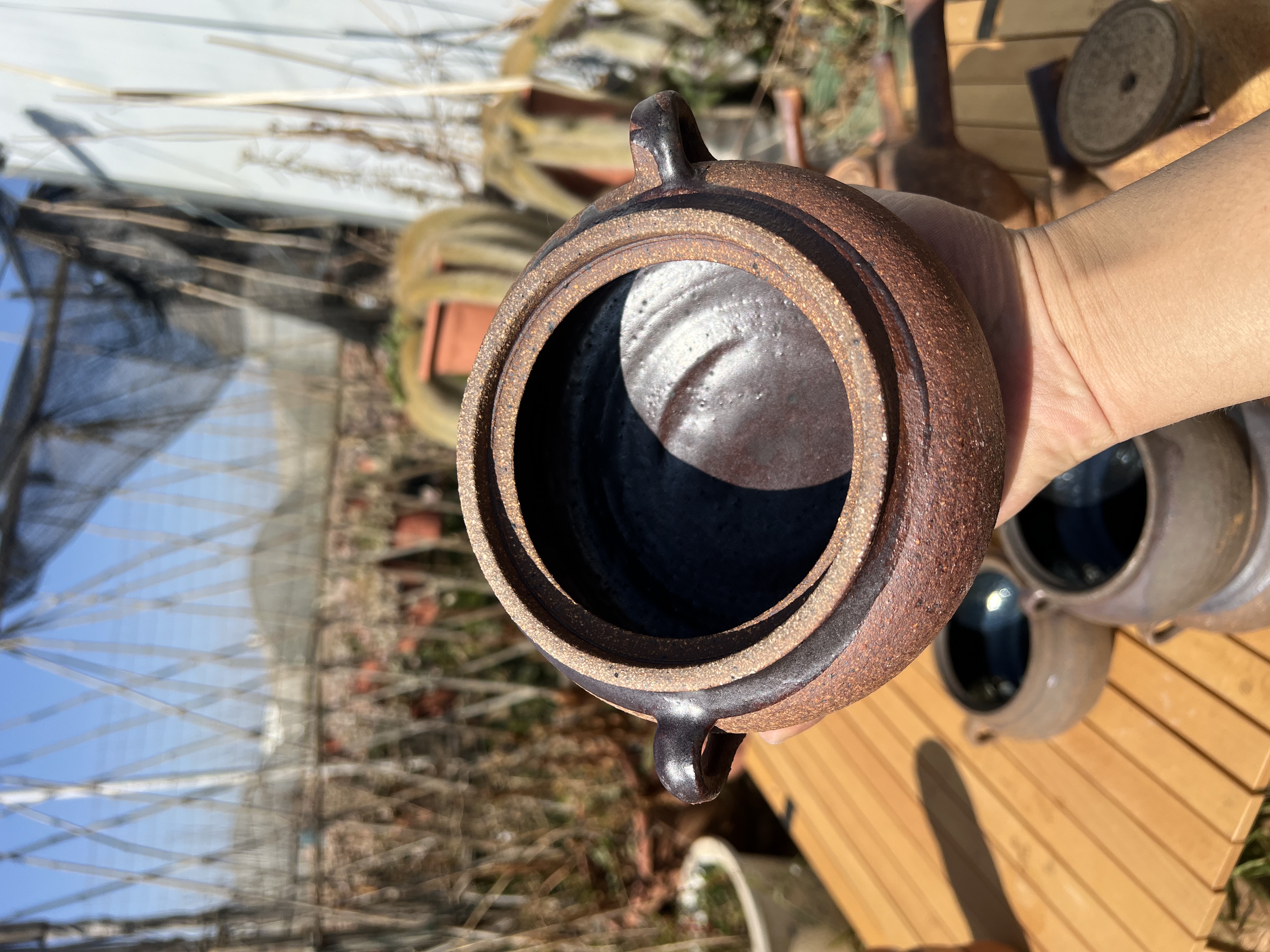 云南龙窑柴烧800ML左右小砂锅砂锅米线，砂锅饭