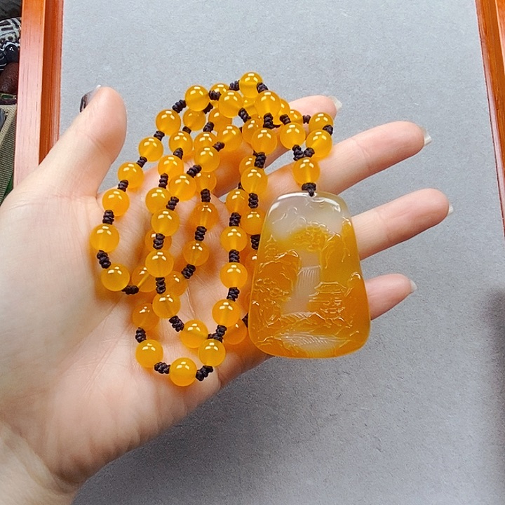 玛瑙/玉髓项链未镶嵌