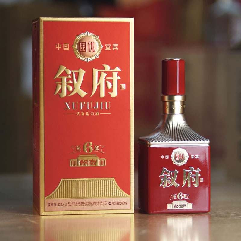 叙府陈酿6 白酒 浓香 纯粮 礼盒 佳酿 适合送礼宴席52度500