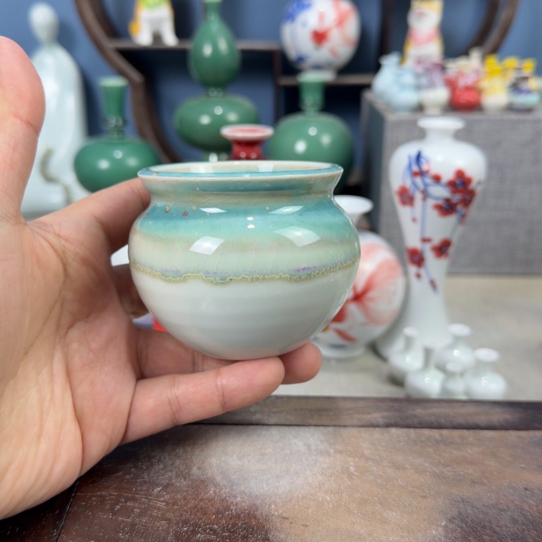 陶瓷手工小花器摆件