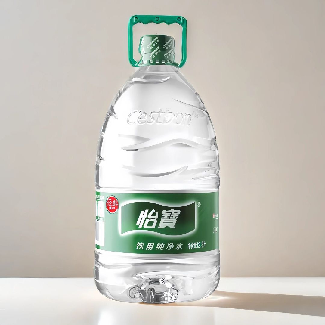 怡宝饮用纯净水大桶装12.8L桶家庭饮水机可用煮饭泡茶保湿聪明盖企业专用饮料