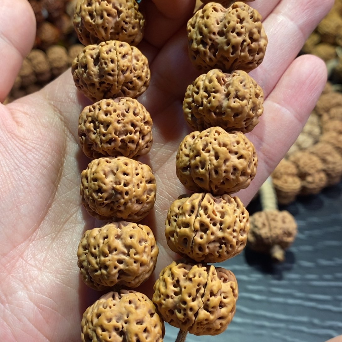 金刚菩提手串平头纽扣梅花