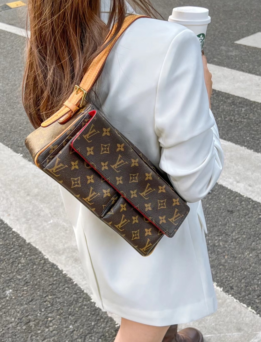 95新 LouisVuitton/路易威登 全原小号骆驼包 腋下包