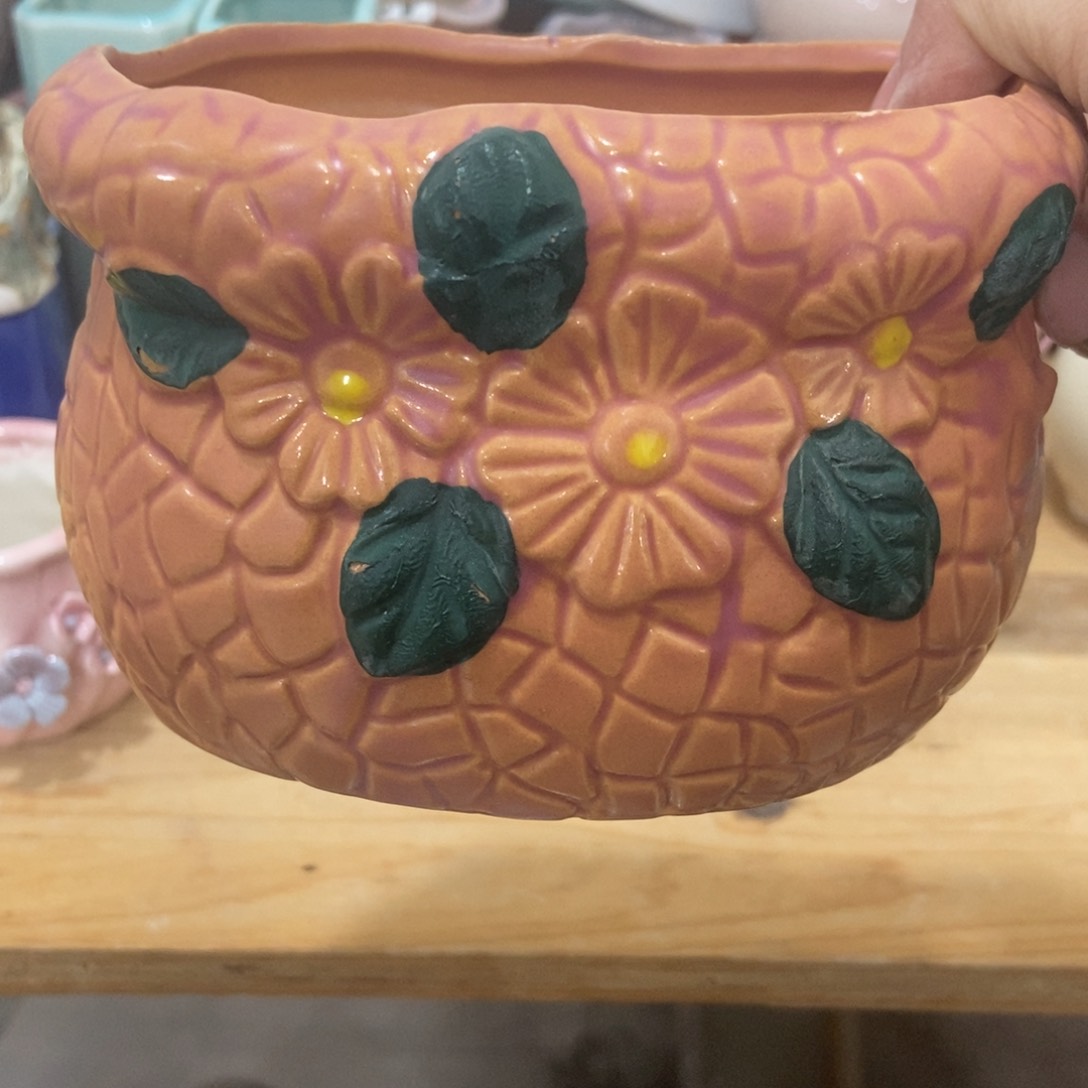 红陶高温陶瓷花盆