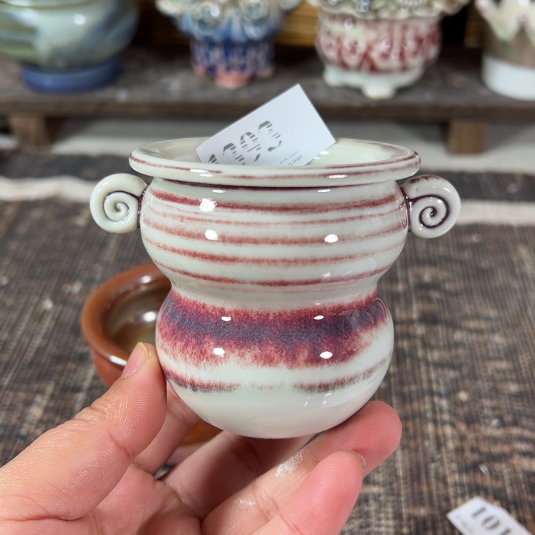 红陶景德镇手工花盆