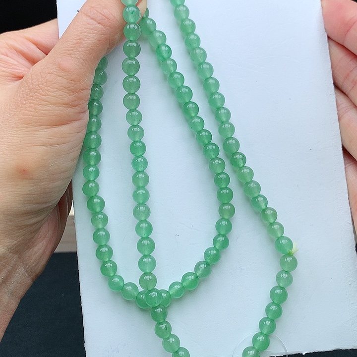 石英质玉珠串未镶嵌