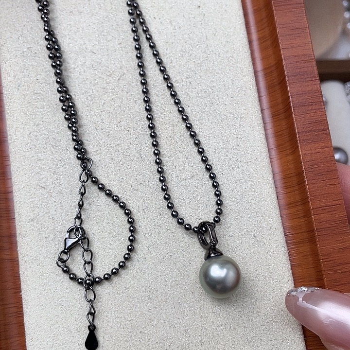 颈饰海水珍珠银S925镶嵌