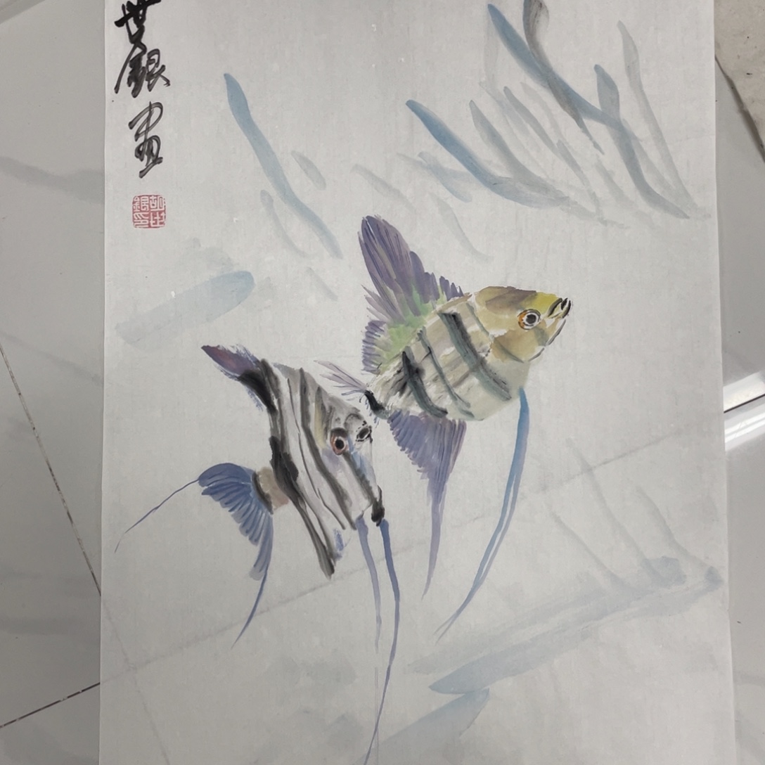 国画世银老师绘画