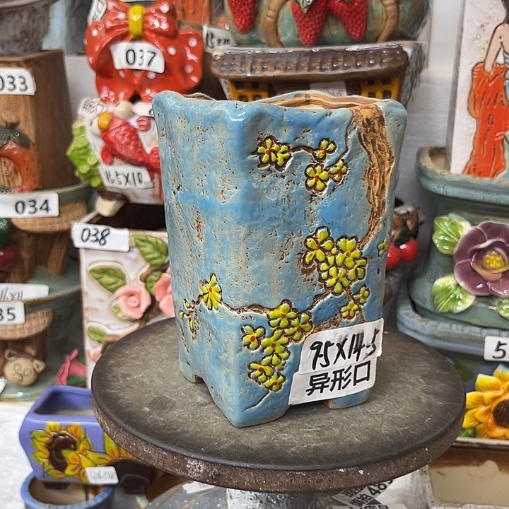 粗陶材质多肉花盆