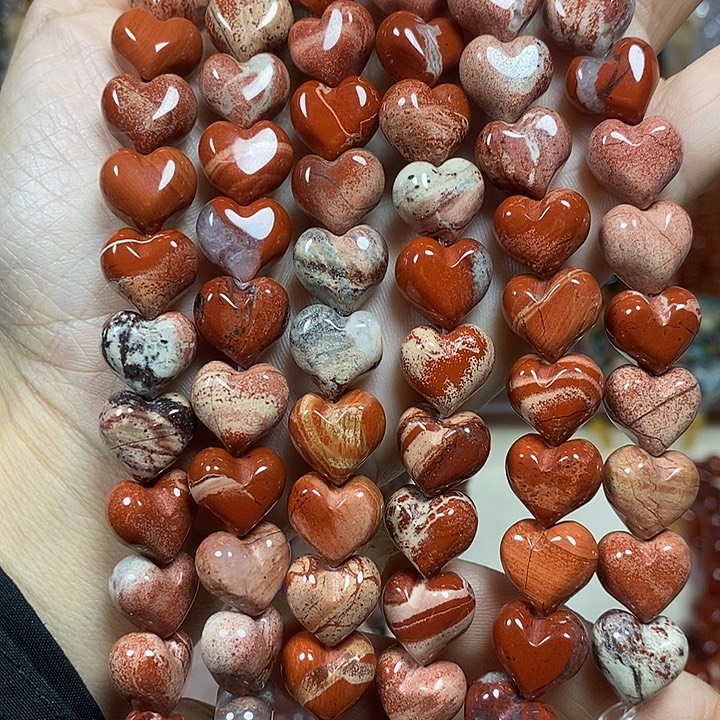 玛瑙/玉髓未镶嵌珠宝半成品天然花红屁桃卡12mm15颗