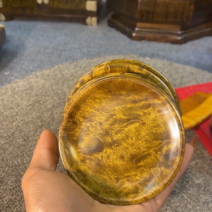 乌木类成套家具茶杯垫