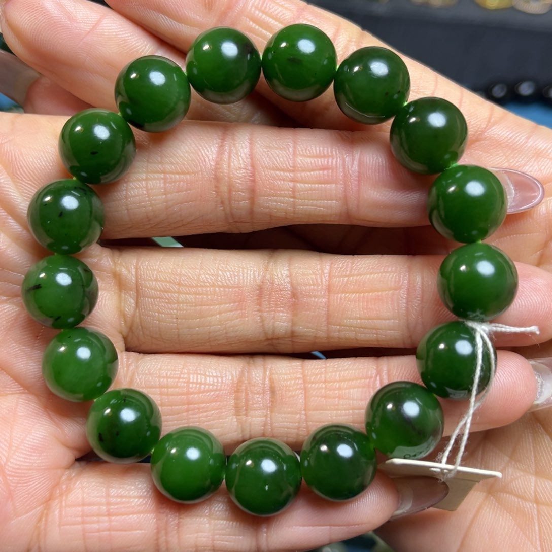 和田玉手串卡12未镶嵌