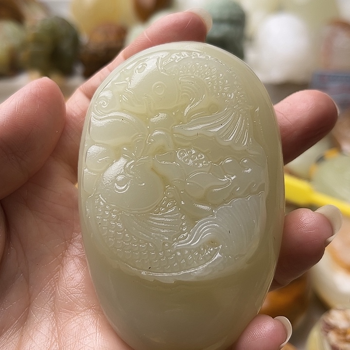 石材古青石不退换鱼