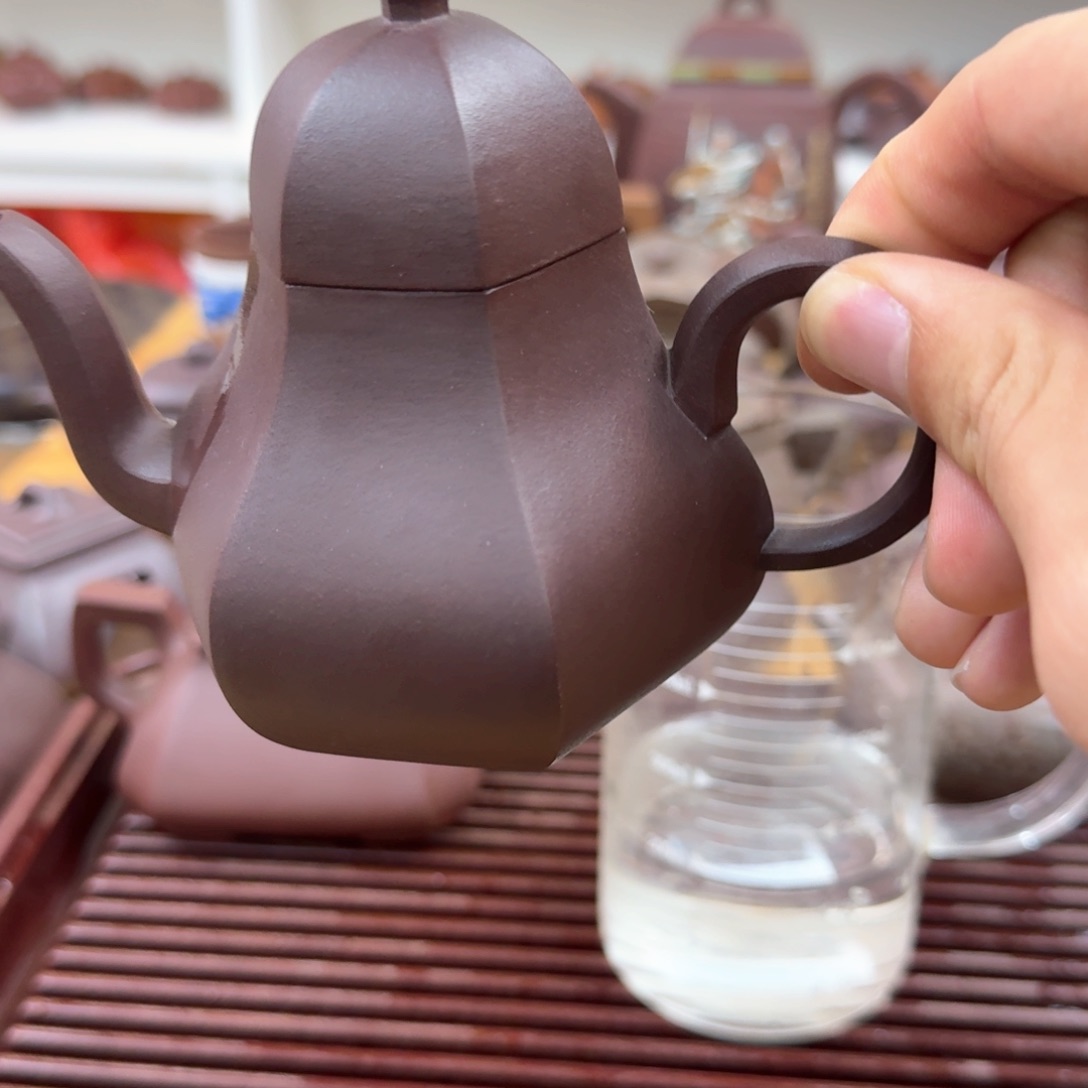 紫砂茶壶紫砂壶六方思婷200cc