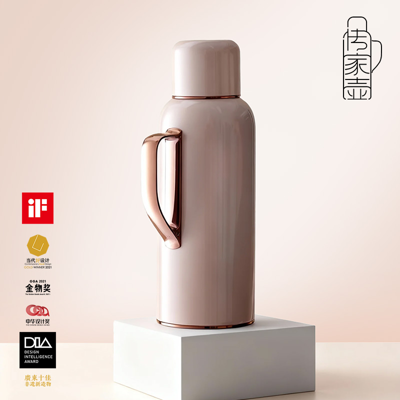 传家壶旗舰店丨奶茶金mini·焖茶保温壶莫兰迪色系高颜值限定礼盒