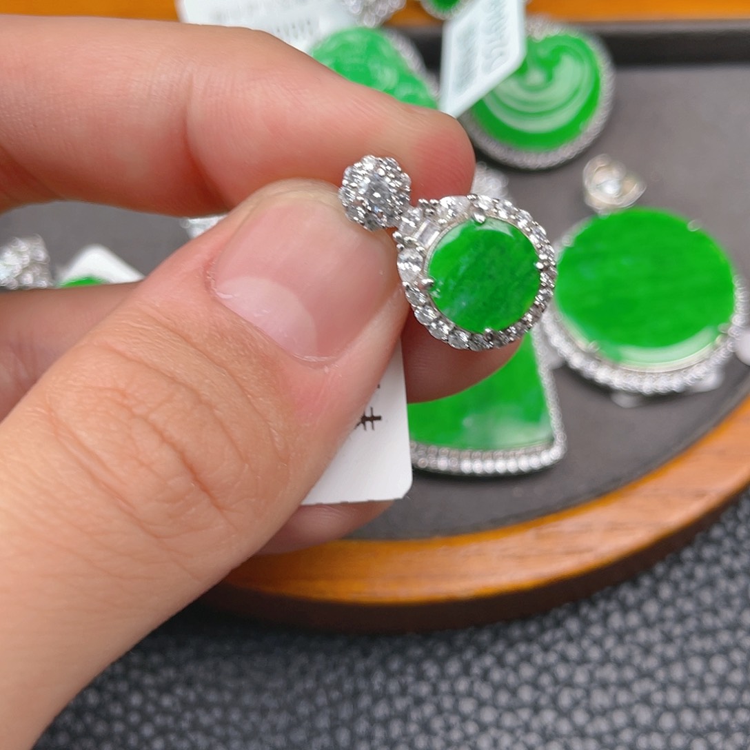 【闪购商品】翡翠吊坠(不含链)银S925镶嵌