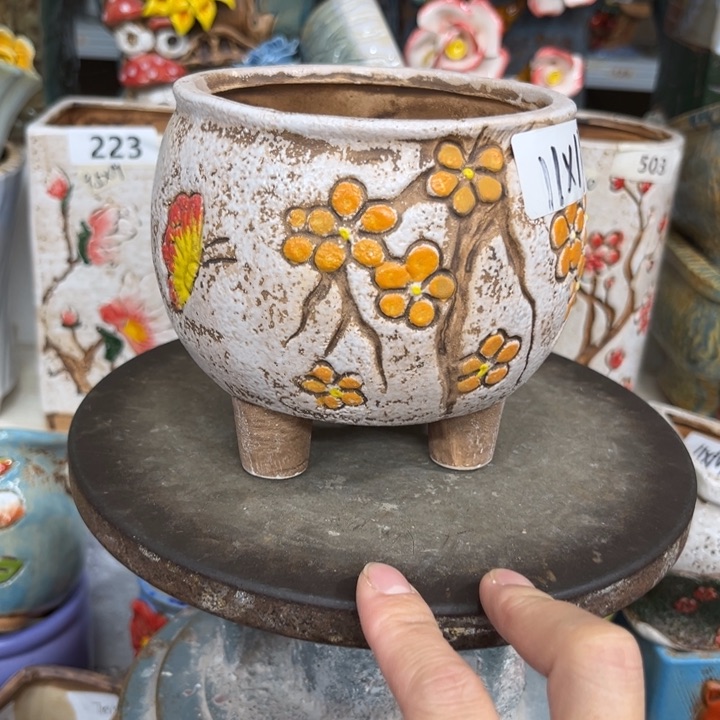 紫砂花盆粗陶材质多肉花盆