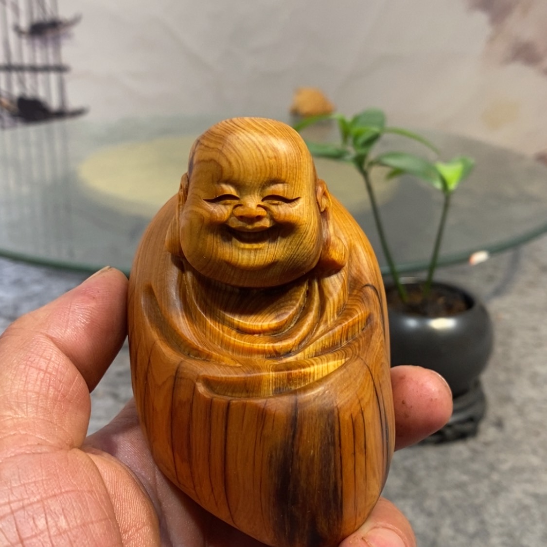 【闪购商品】柏木（崖柏）根雕木雕佛像工艺品摆件家居手把件