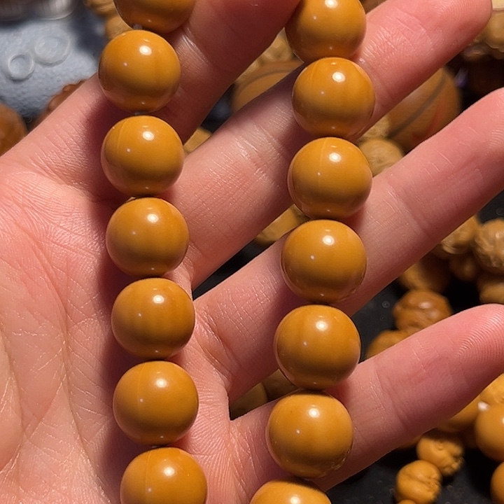 橄榄核手串/手链猴头1.4正圆