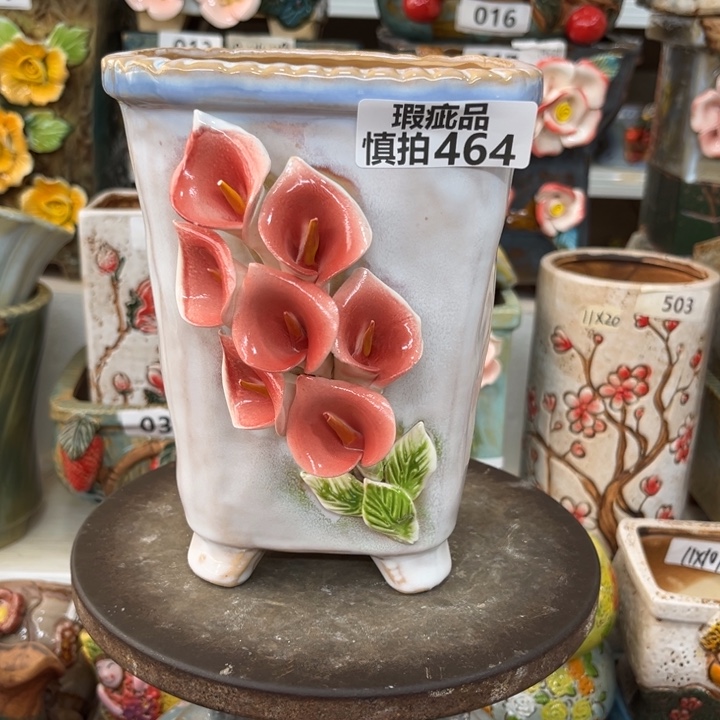 紫砂花盆粗陶材质多肉花盆464