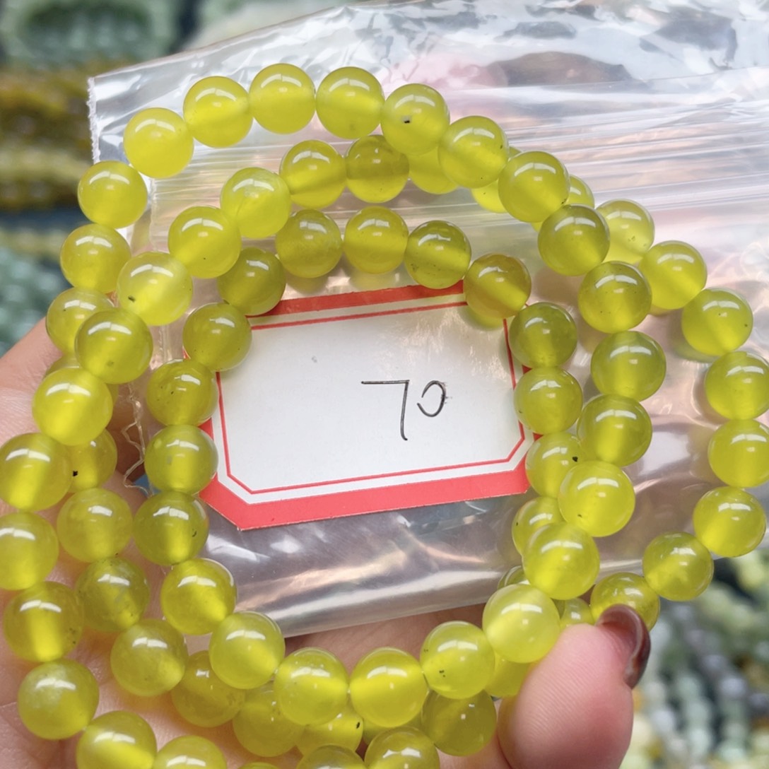 未镶嵌蛇纹石玉手串