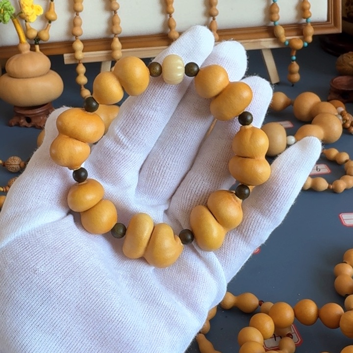 乐*天然葫芦钱袋子手串