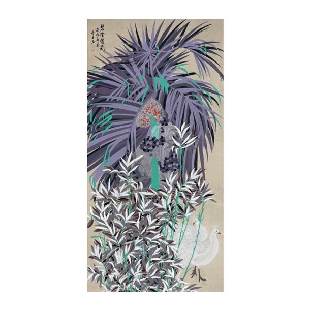 【墨漓书画】李庆友 四尺136*69cm 工笔花鸟画