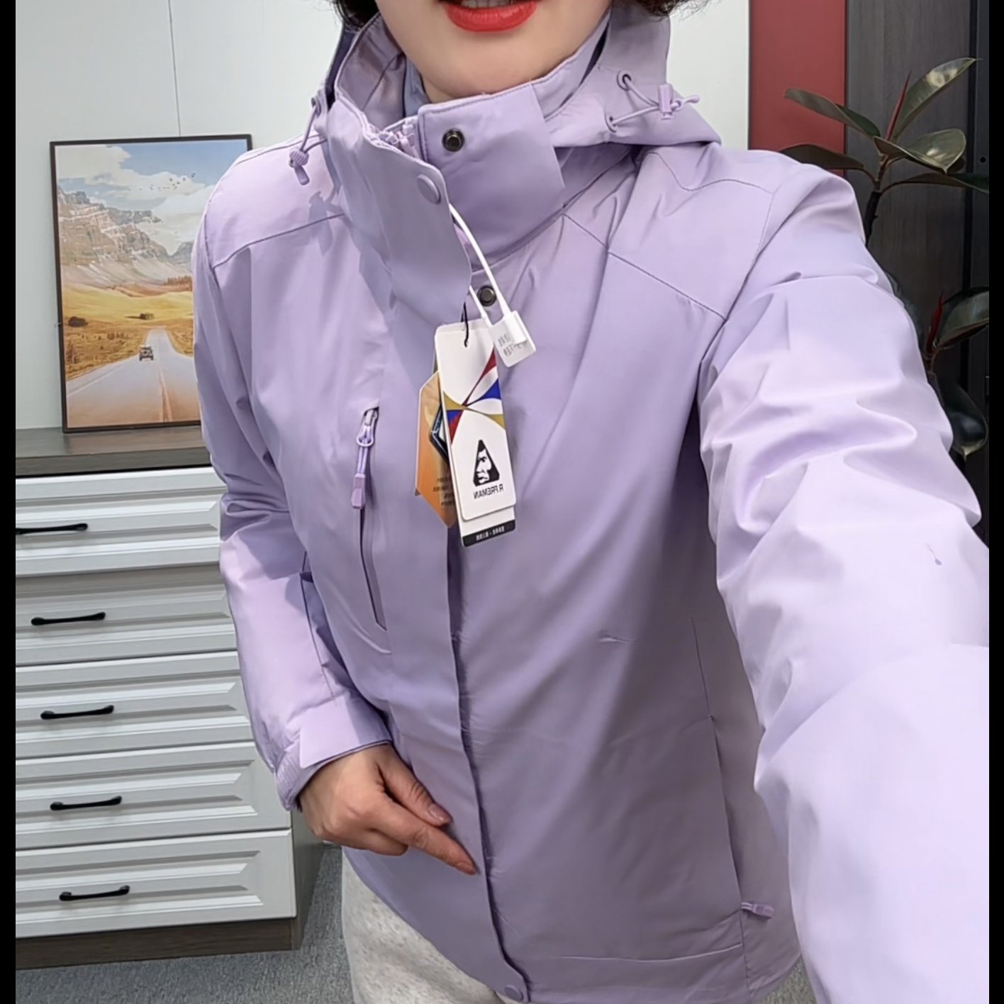 户外羽绒内胆冲锋衣三合一两件套90白鸭绒