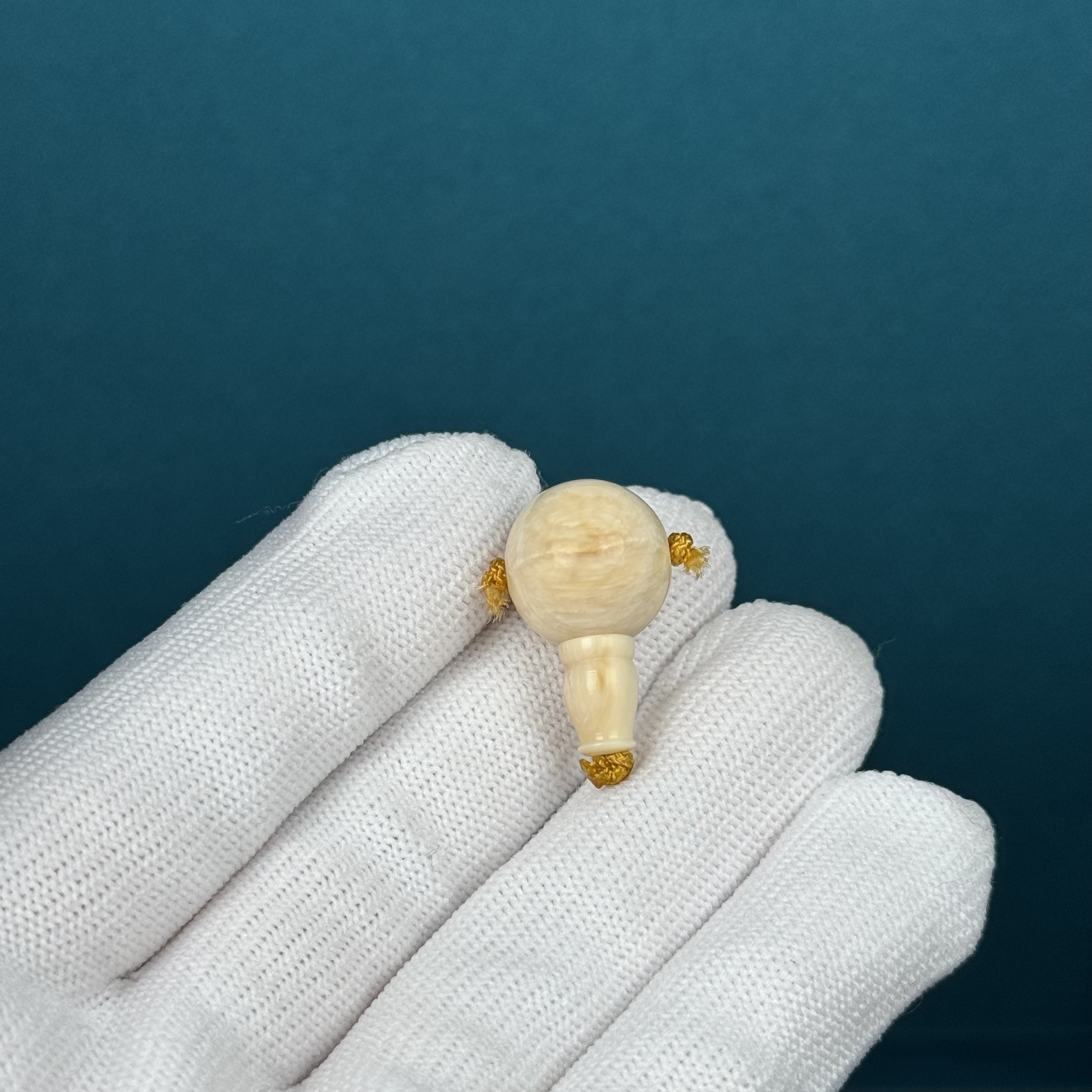 K7846天然猛犸牙 芝士皮分体三通13.3*22.5mm一物一图 假一罚十