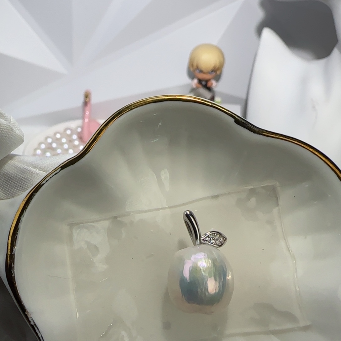 淡水珍珠颈饰银S925镶嵌