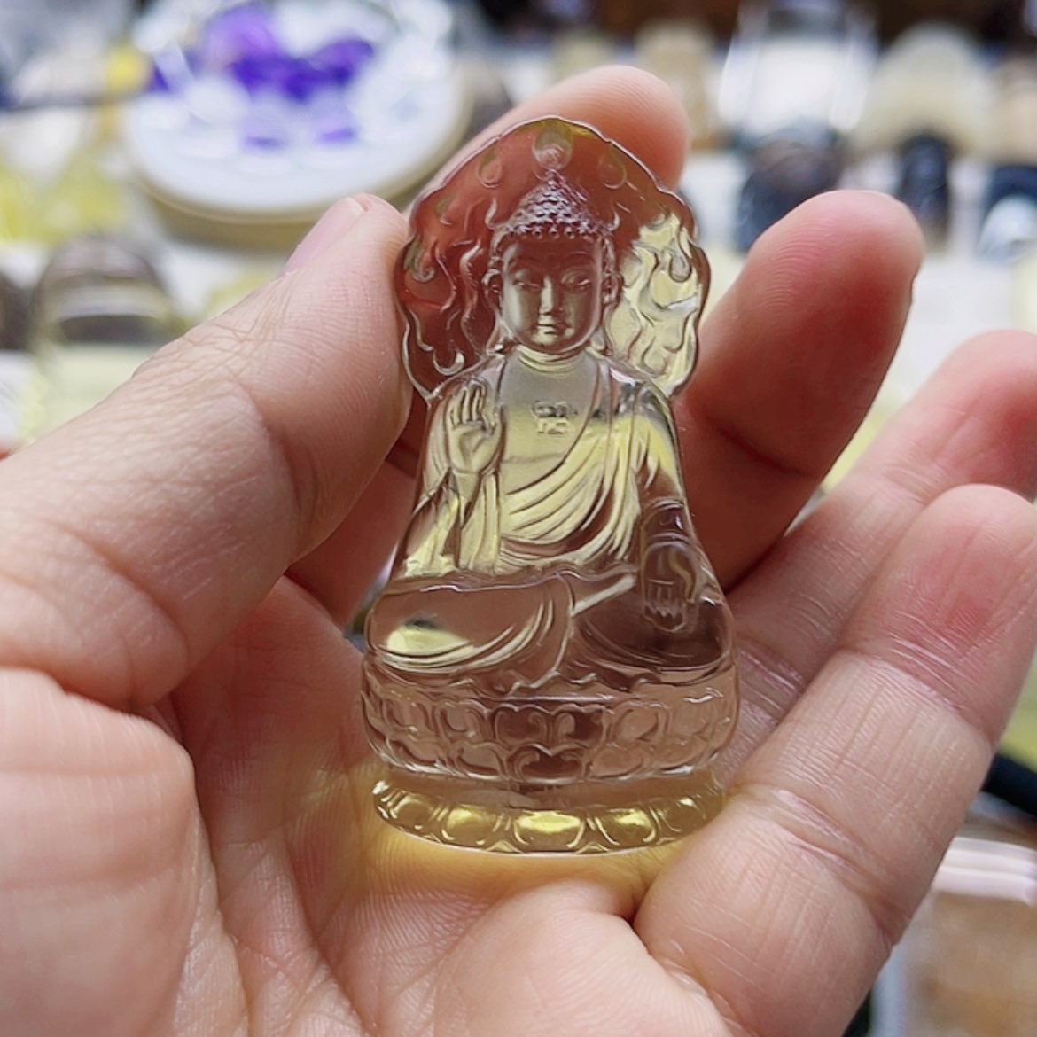 【闪购商品】水晶阿弥陀佛未镶嵌