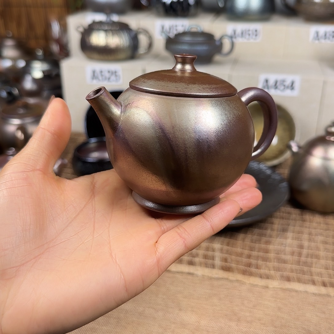 用***9云南建水紫陶古法柴烧壶