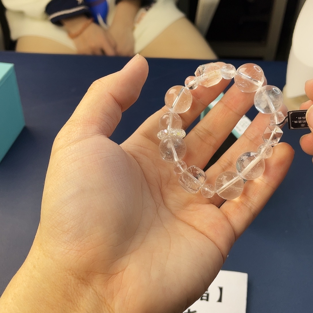 水晶手链银S925镶嵌