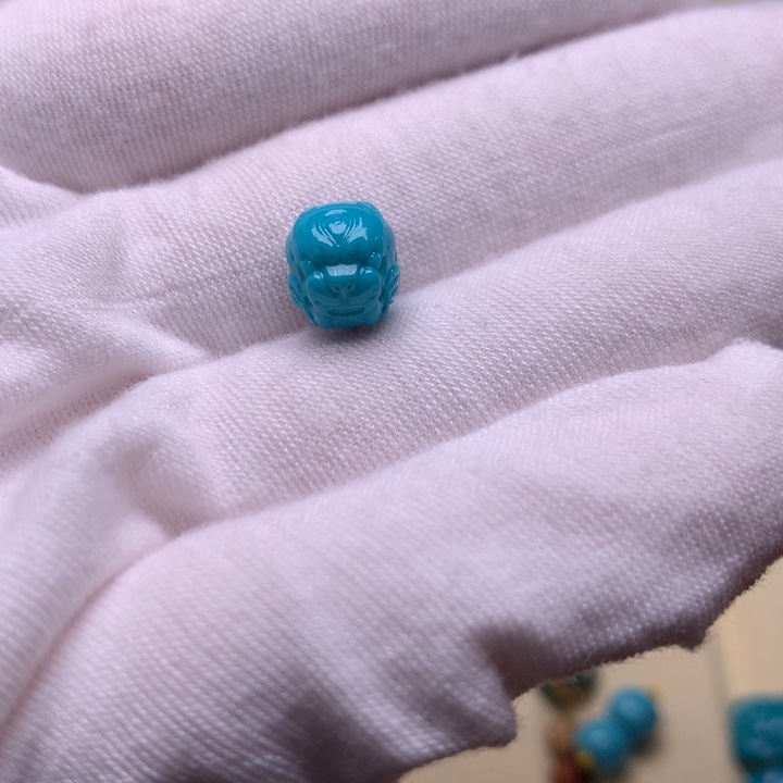 绿松石兽鼓珠9未镶嵌