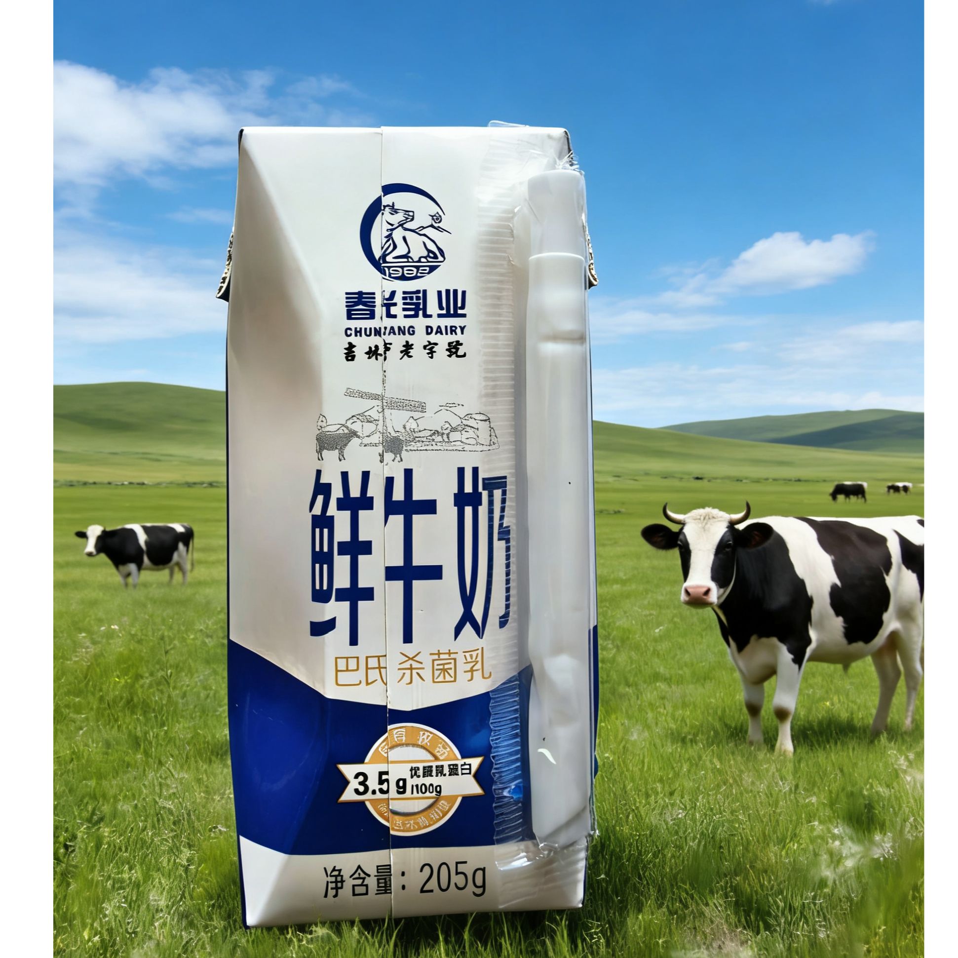 【鲜牛奶】15天/一箱10盒/春光乳业直发1盒205g