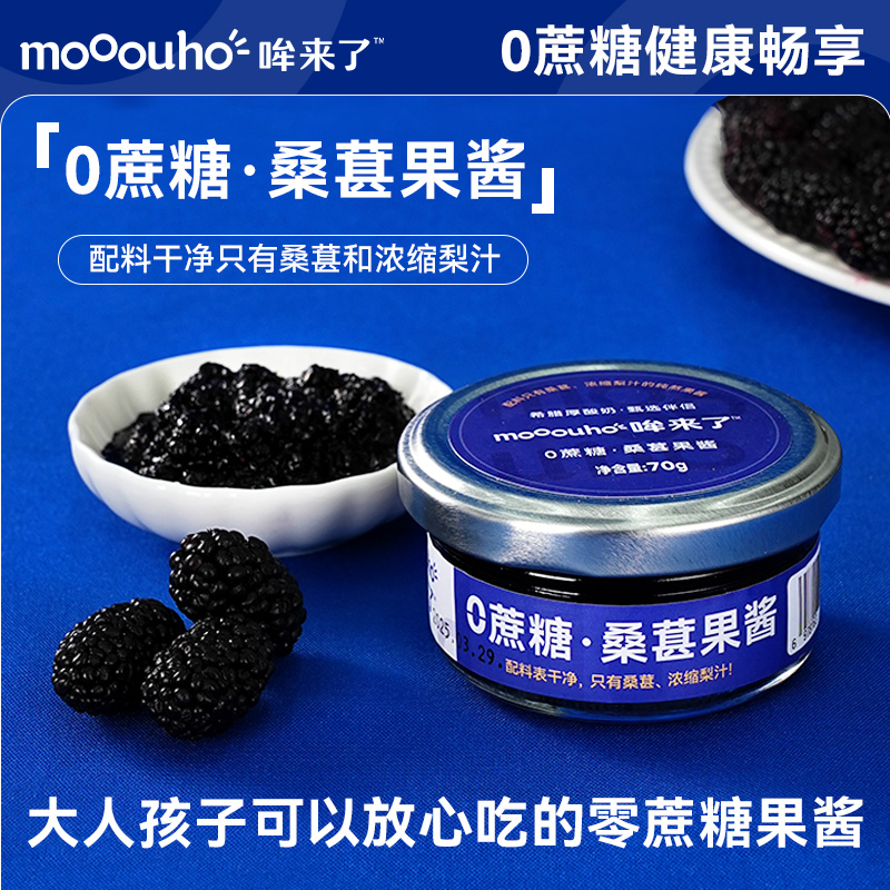 大颗粒无蔗糖添加桑葚酱烘焙水果酱早餐面包涂抹酱