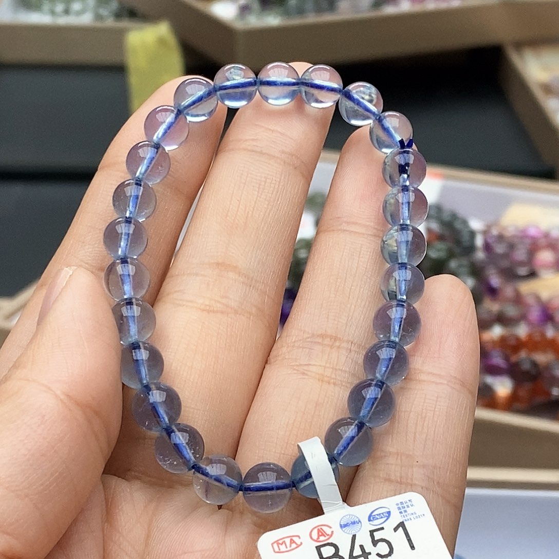 海蓝宝石手链未镶嵌B451海蓝宝