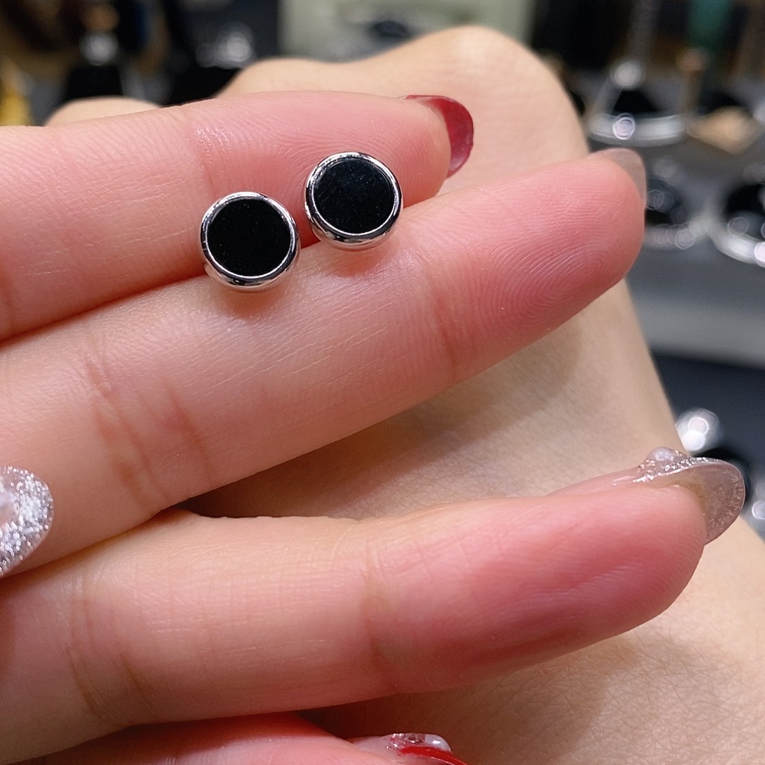 翡翠耳饰18K金镶嵌耳饰