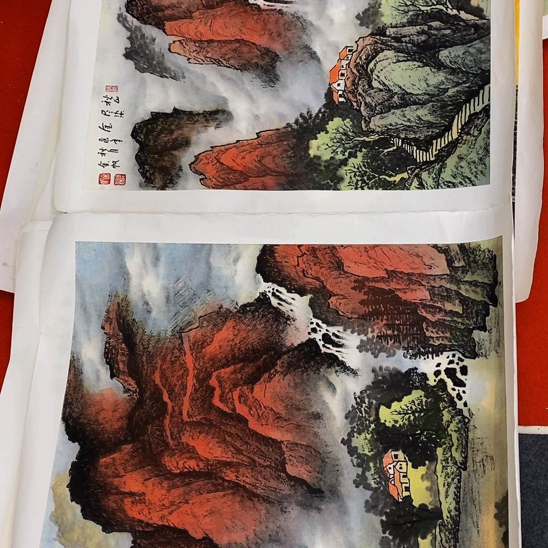 国画南湖书画精品浮力