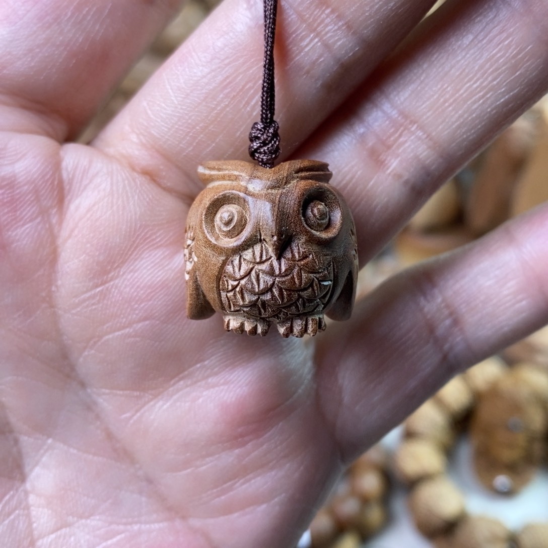 檀香木手串/手链2.0猫头鹰