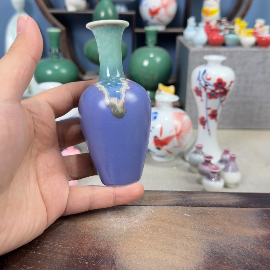 陶瓷手工小花器摆件