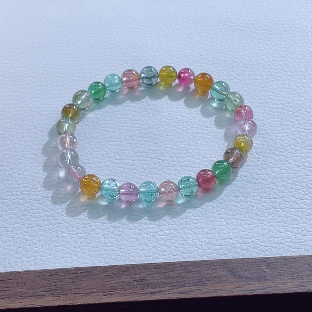 未镶嵌手链碧玺7mm左右