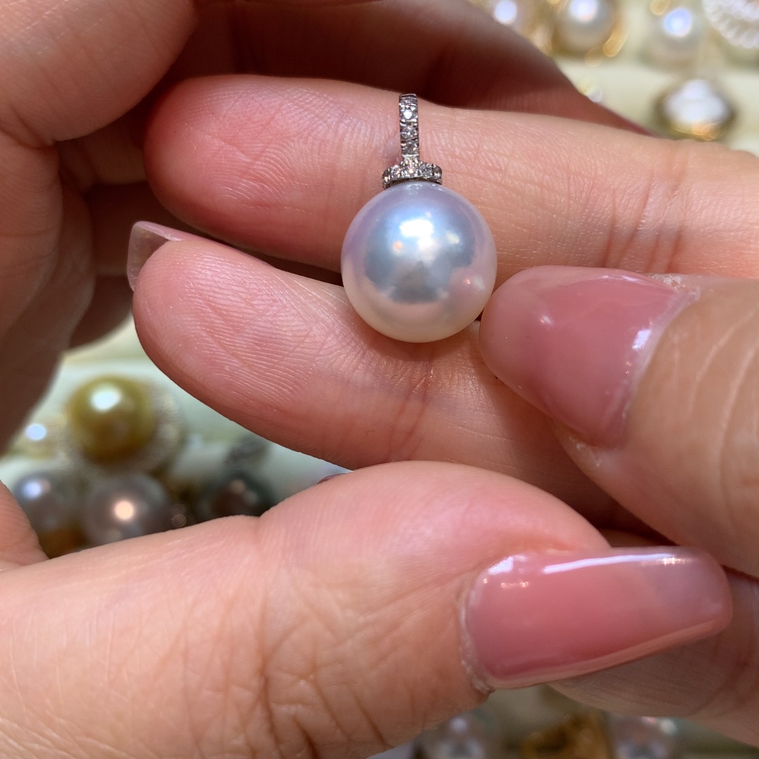 海水珍珠颈饰18K金镶嵌