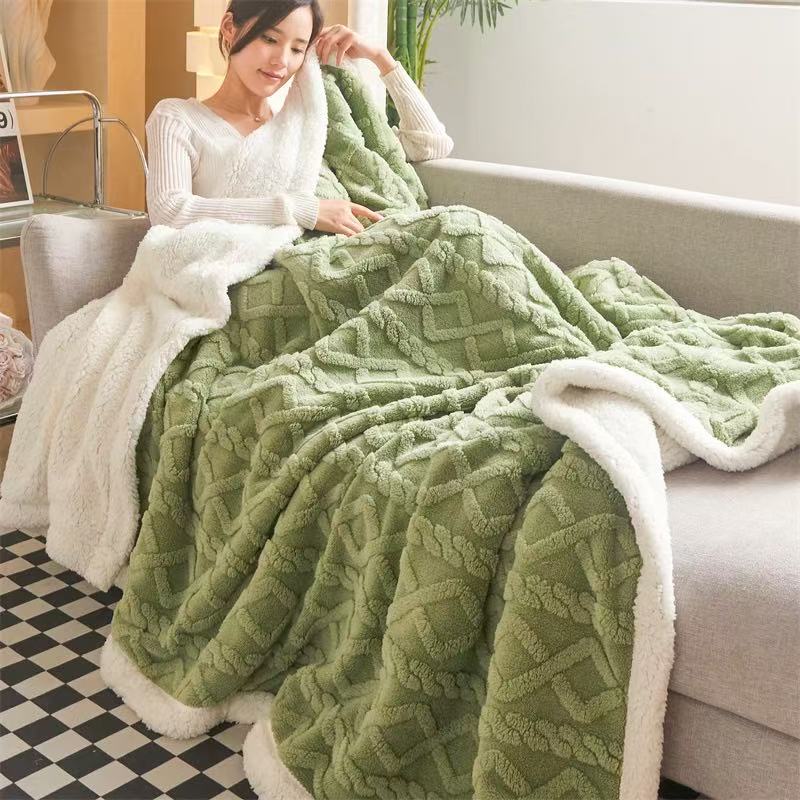 【颜色都好看】样品塔芙绒毛毯颜色随机